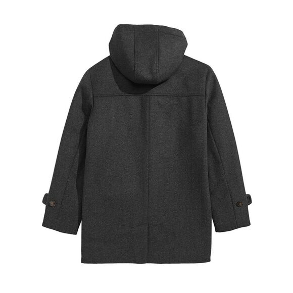 Lauren Ralph Lauren Big Boys Classic Wool Hooded Coat 10R Charcoal - NWT $250 - Picture 2 of 3